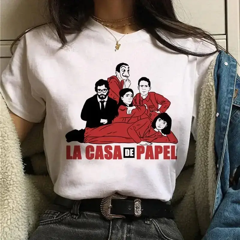 La Casa de Papel Heist T-Shirt White Short Sleeve