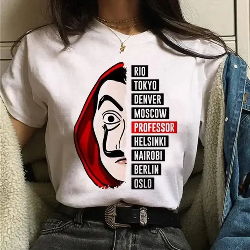 La Casa de Papel Heist T-Shirt White Short Sleeve