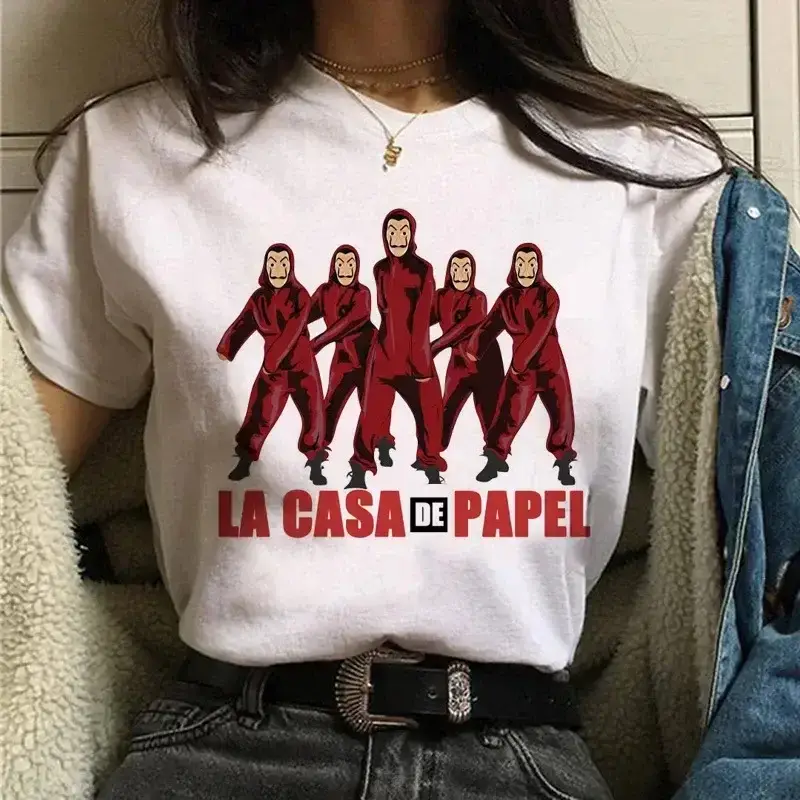 La Casa de Papel Heist T-Shirt White Short Sleeve