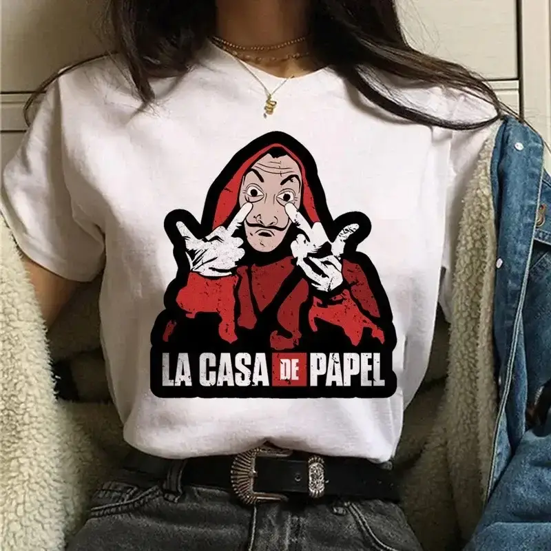 La Casa de Papel Heist T-Shirt White Short Sleeve