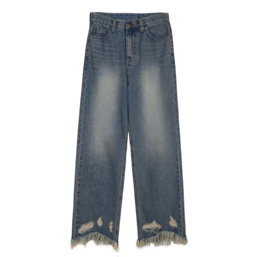 Vintage Ripped High Waist Jeans Women Summer - Image 6