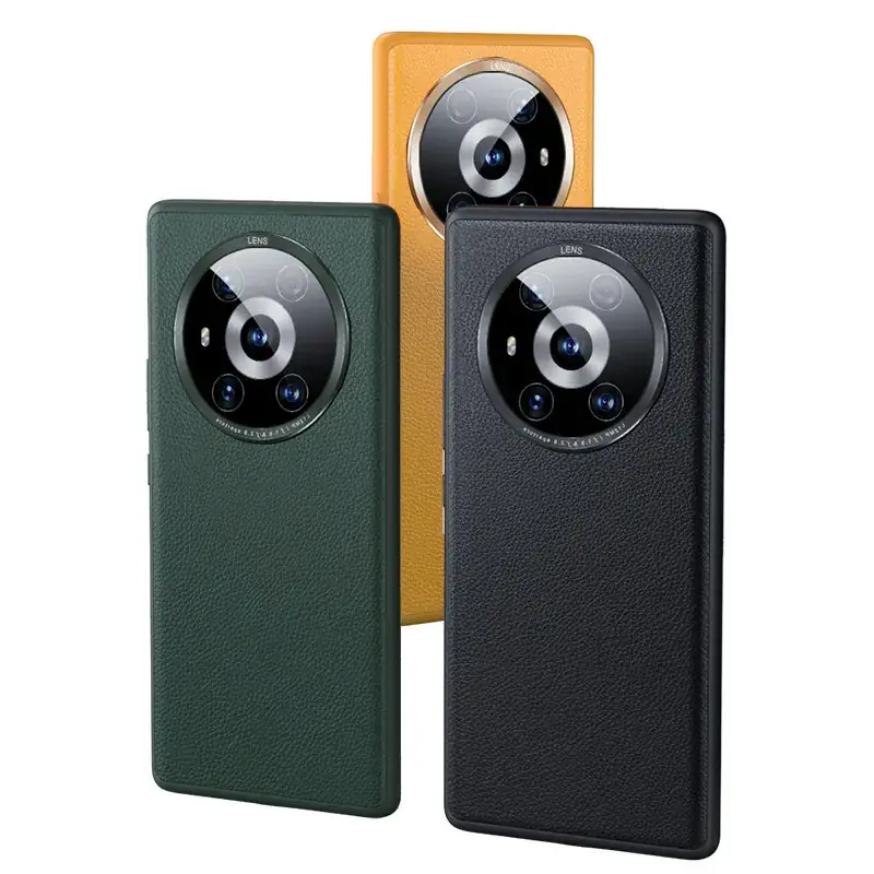 Huawei Mate40 Pro Leather Phone Case Orange