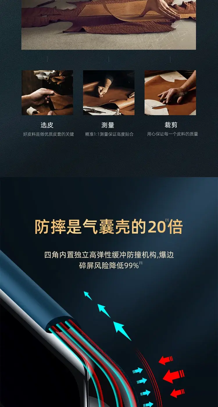 Huawei Mate40 Pro Leather Phone Case Orange — feature 10