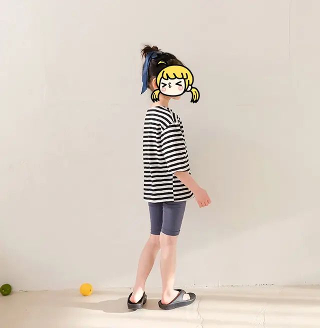 Summer Boys Striped Crewneck T-Shirt Blue White — feature 14