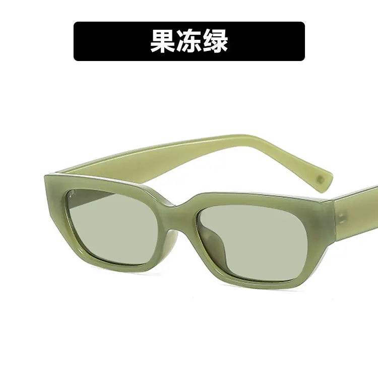 Women's Square Sunglasses Black Metal Buckle 2022 - Image 2