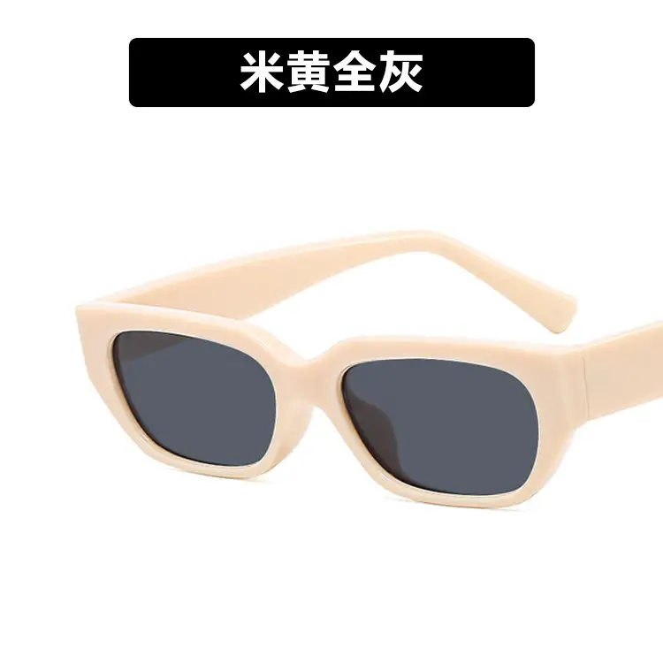 Women's Square Sunglasses Black Metal Buckle 2022 - Image 4