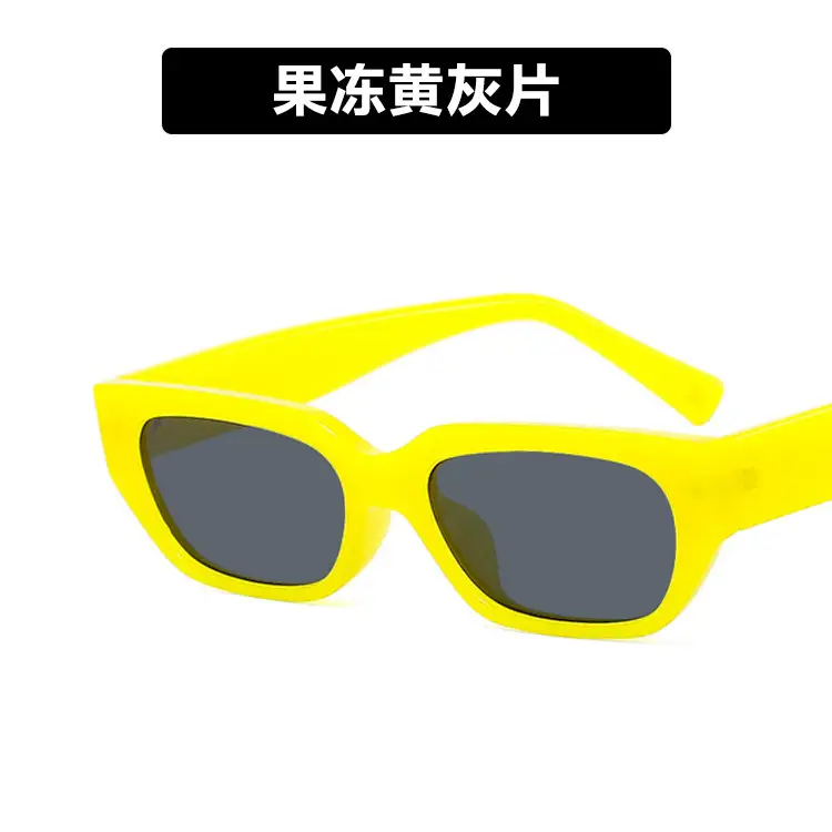Women's Square Sunglasses Black Metal Buckle 2022 - Image 5