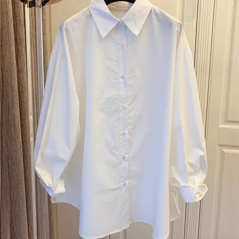 Pink Loose Fitting Long Sleeve Shirt for Women - Image 3