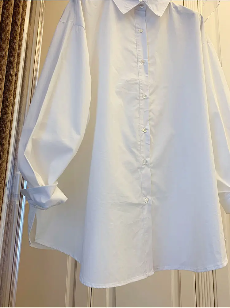 Pink Loose Fitting Long Sleeve Shirt for Women — feature 3