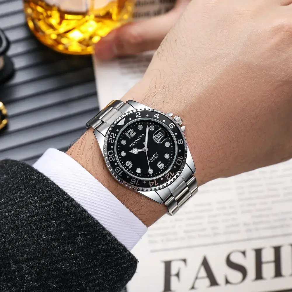 2022 Tiger Year Luminous Needle Digital Watch Alloy Belt - Image 6