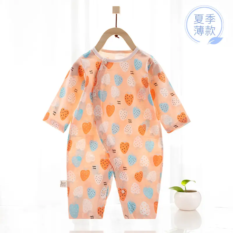 Baby's Cotton Animal Print Jumpsuit Summer Wear