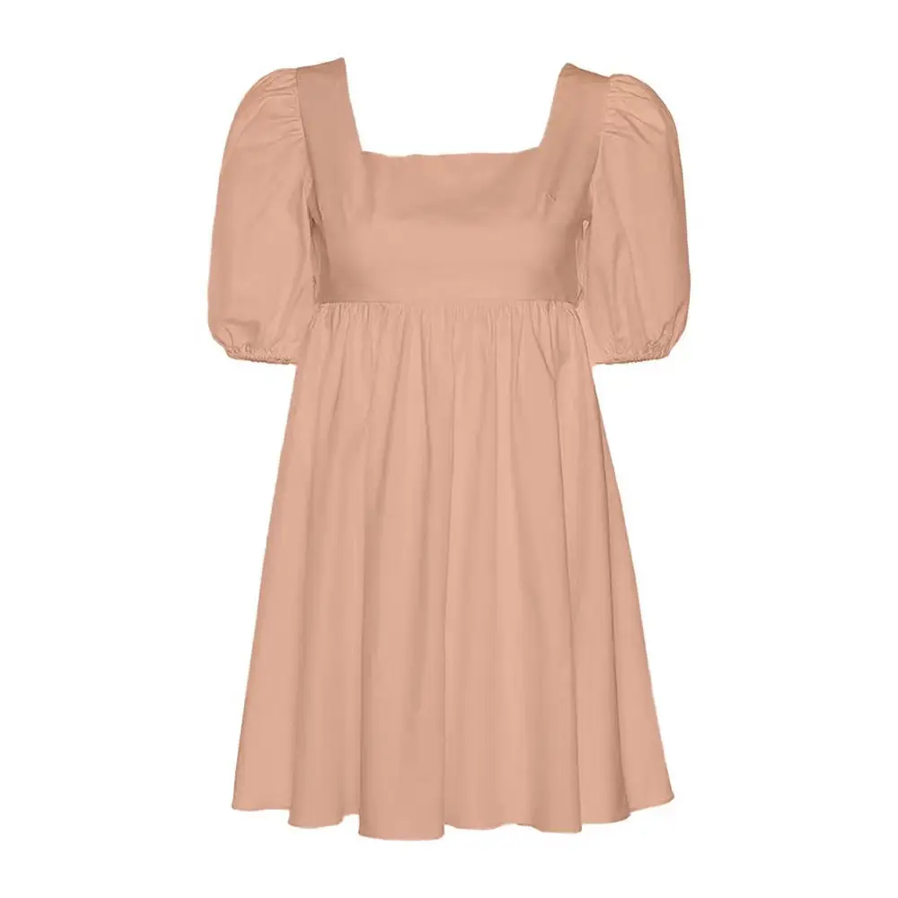 Black French Style Backless Dress with Lace-Up Detail - Image 2