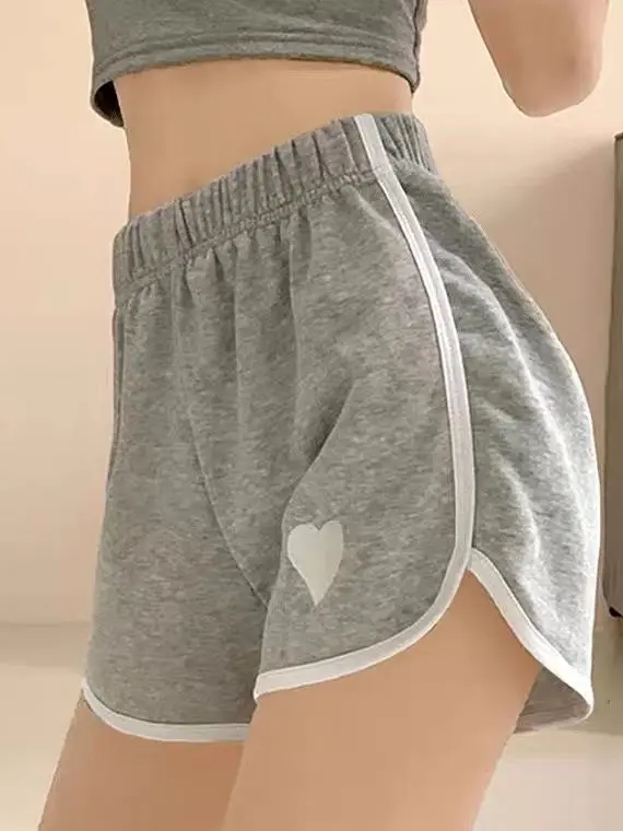 Women Black Cross-Border Shorts Lazy Style Loose Fit