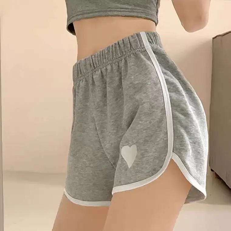 Women Black Cross-Border Shorts Lazy Style Loose Fit