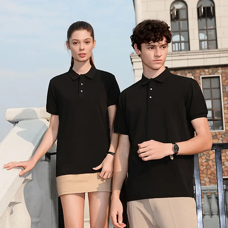 Men Blue Polo T-Shirt Short Sleeve Logo Print - Image 11
