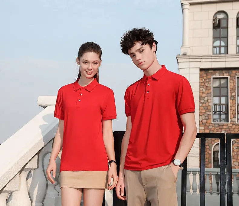 Men Blue Polo T-Shirt Short Sleeve Logo Print — feature 14