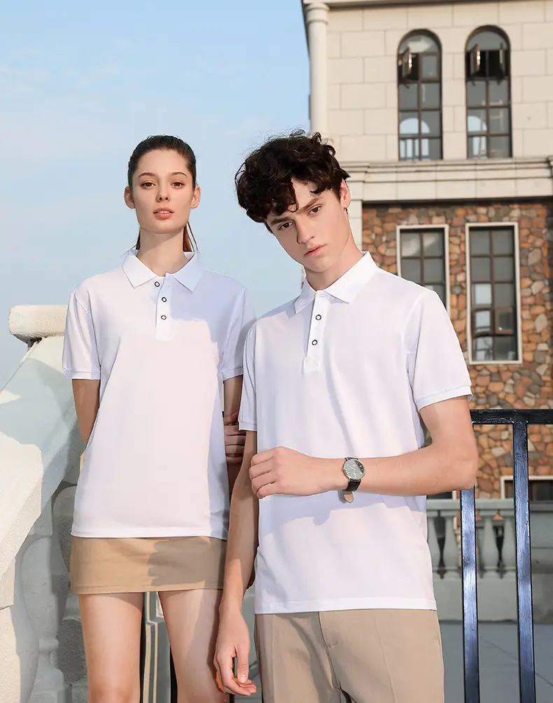 Men Blue Polo T-Shirt Short Sleeve Logo Print — feature 15