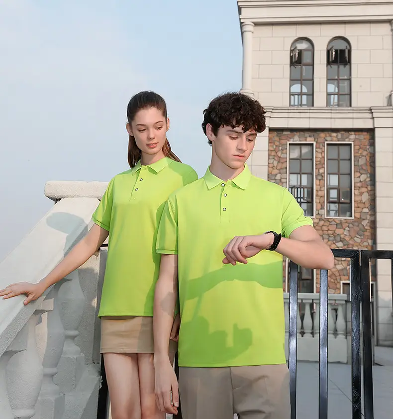 Men Blue Polo T-Shirt Short Sleeve Logo Print — feature 16