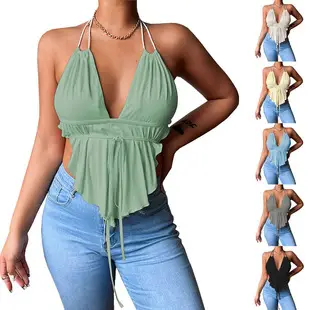 Black Button Hip Skirt for Women Short Sleeve — feature 19