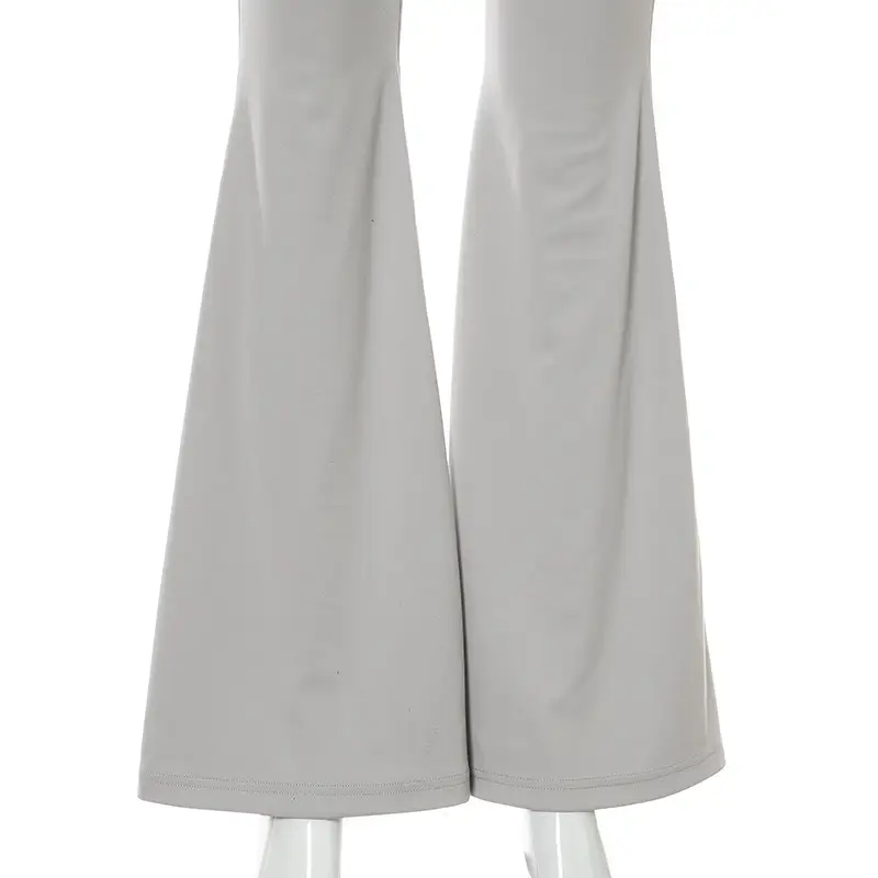 Women Grey Slim Fit Hip-Hugging Bell Bottom Pants — feature 13