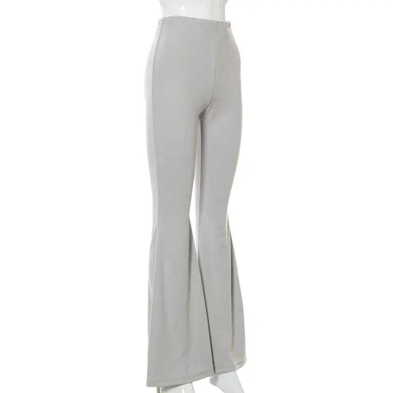 Women Grey Slim Fit Hip-Hugging Bell Bottom Pants — feature 18