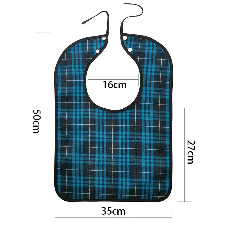 Nursing Bibs for Elderly Adults Small Cotton 16x27cm - Image 2