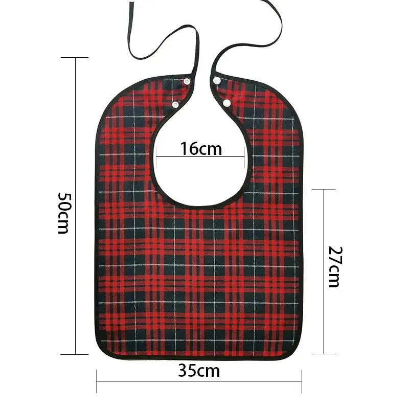 Nursing Bibs for Elderly Adults Small Cotton 16x27cm - Image 3