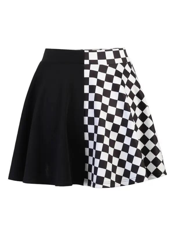 Cross-Border Black Checkered Skirt High Waist 2022 — feature 9