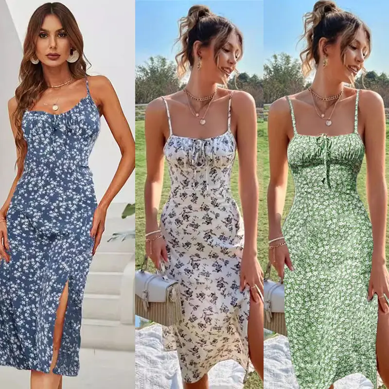 2024 Floral Cross-Border Summer Dress for Women - Image 4