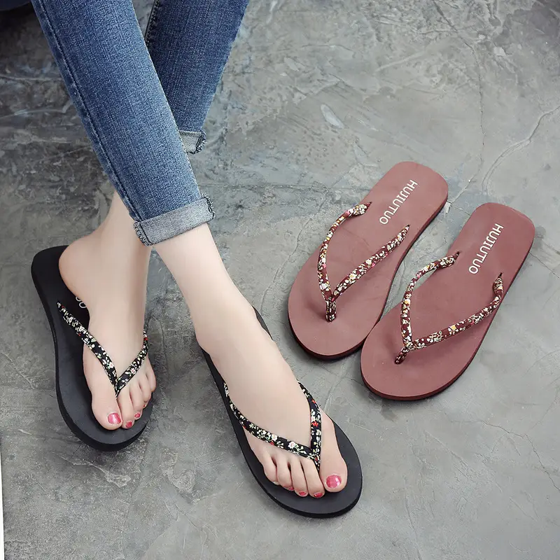 Flip-Flops women's summer fashion Korean style non-slip simple flip-flops thick bottom flat heel outdoor beach sandals - Image 4
