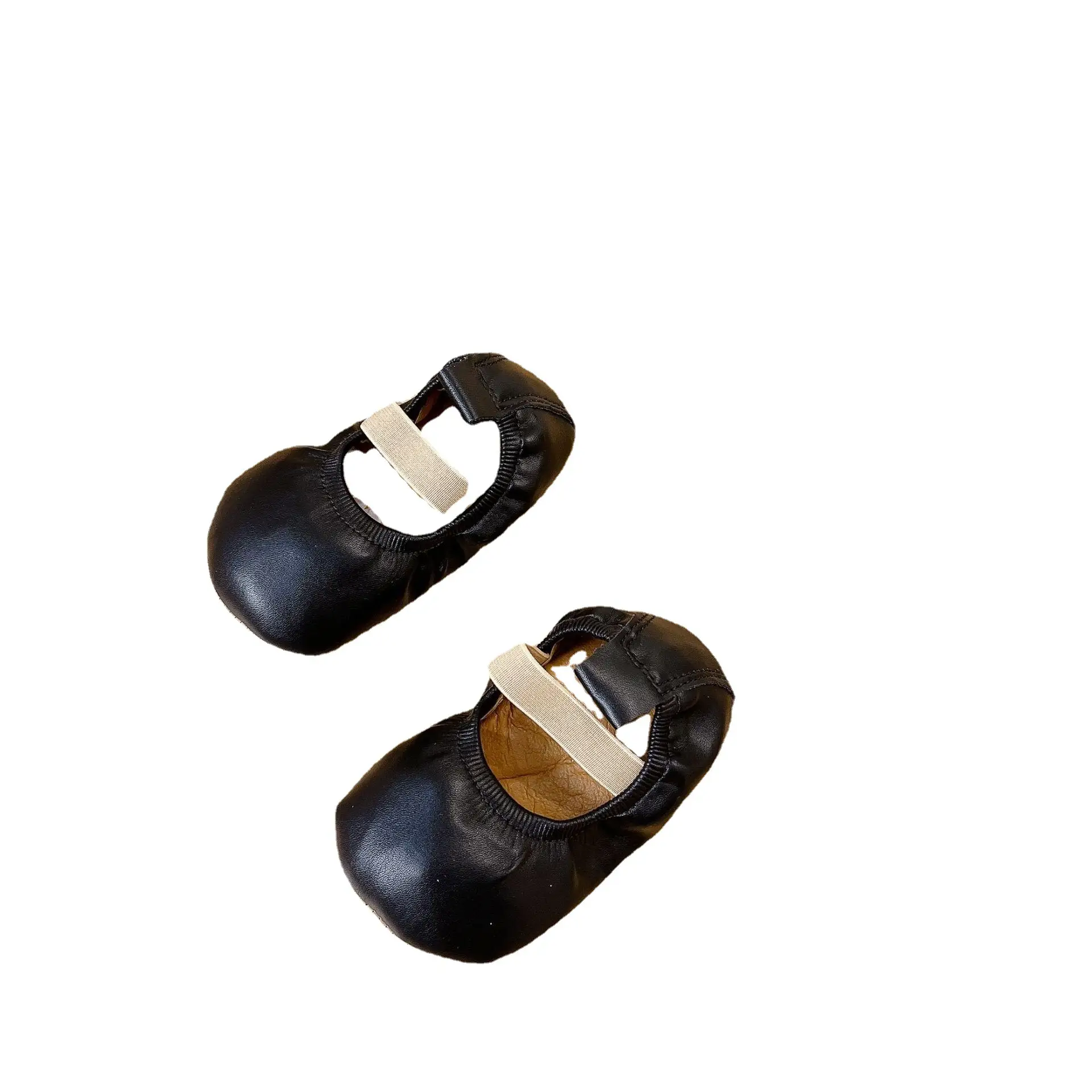 Baby Slip-On Shoes White Black Brown Non-Slip Soft Sole 0-2Y
