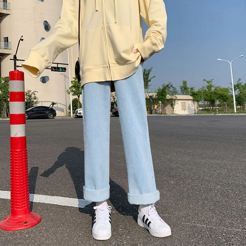 Women Wide Leg Jeans Spring 2022 Loose Slim Fit - Image 5