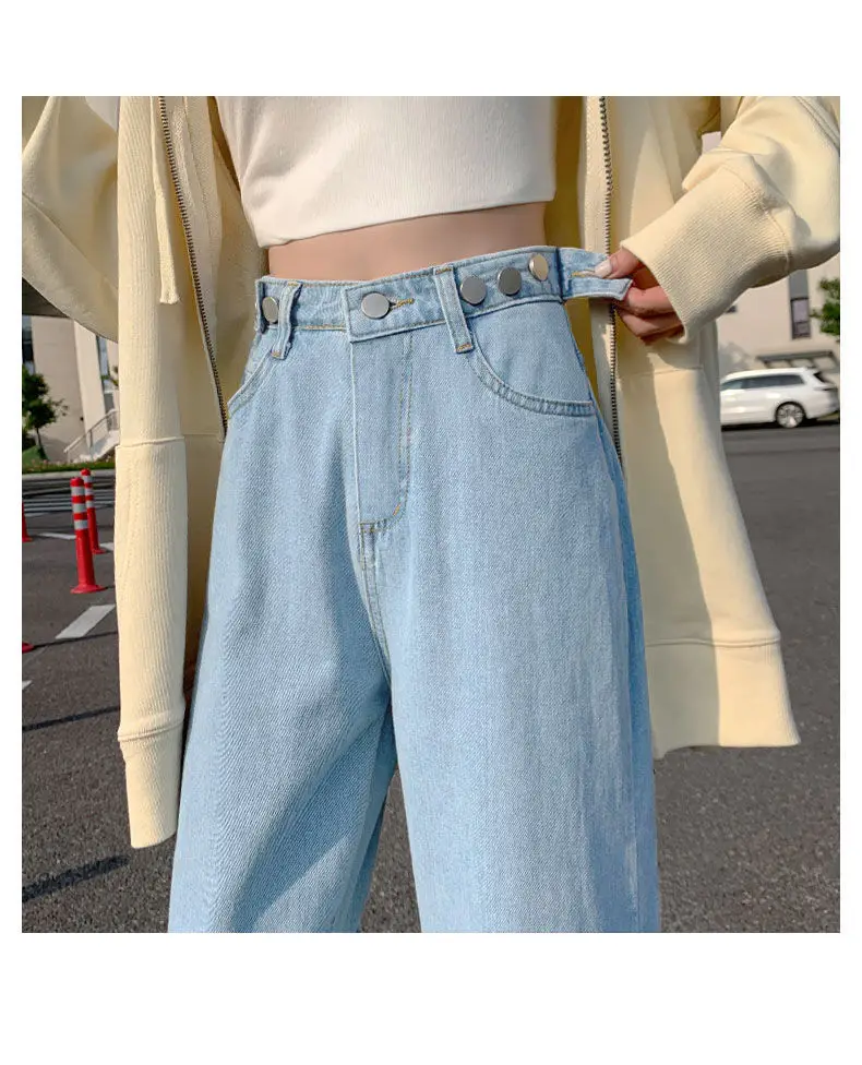 Women Wide Leg Jeans Spring 2022 Loose Slim Fit — feature 12