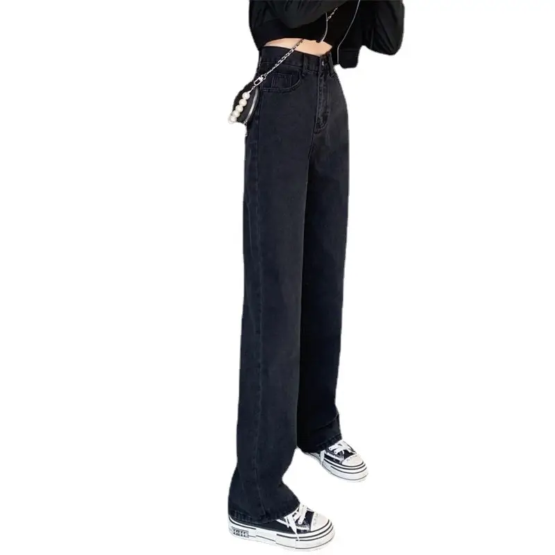 Women Wide Leg Jeans Spring 2022 Loose Slim Fit - Image 8