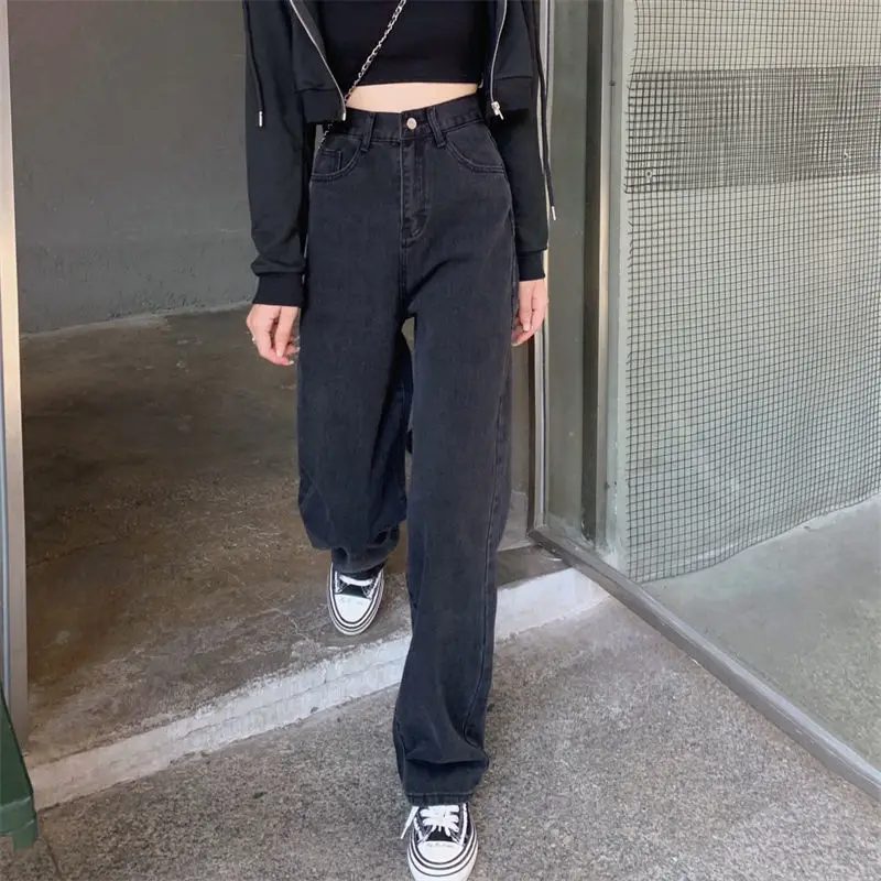 Women Wide Leg Jeans Spring 2022 Loose Slim Fit — feature 12