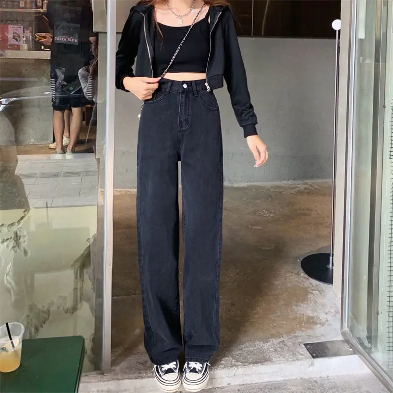 Women Wide Leg Jeans Spring 2022 Loose Slim Fit — feature 8