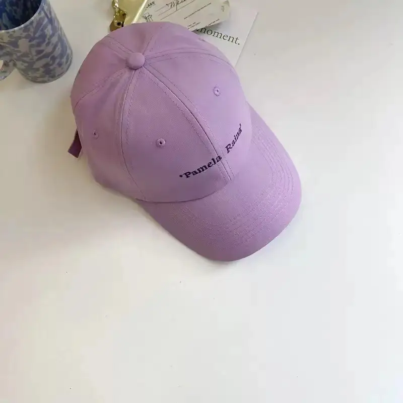 Purple Japanese Style Cap for Girls Boys Spring Summer