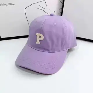 Purple Japanese Style Cap for Girls Boys Spring Summer
