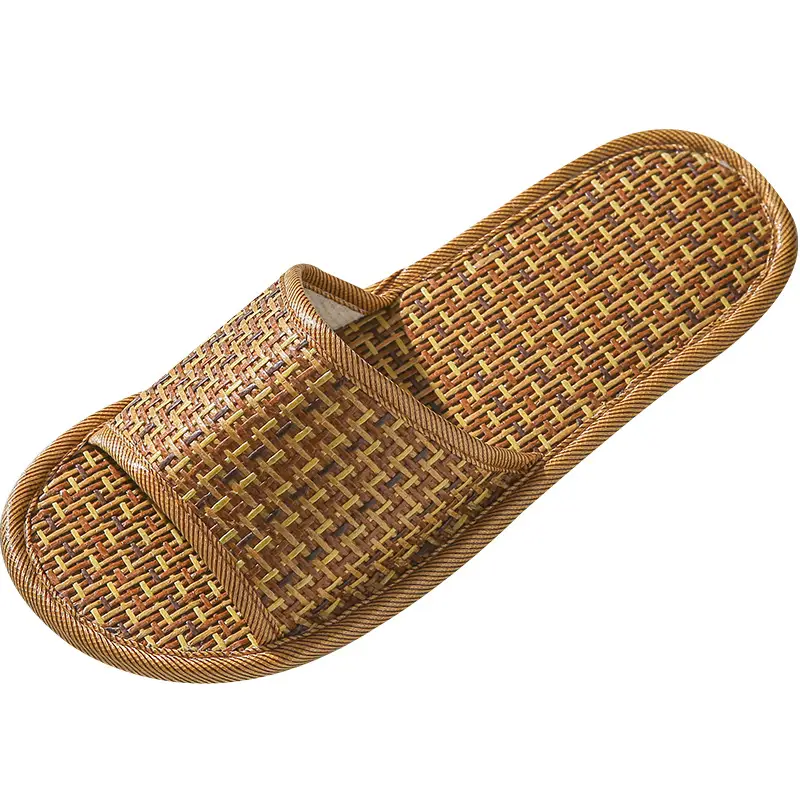 Bamboo Rattan Open Toe Sandals for Men Women