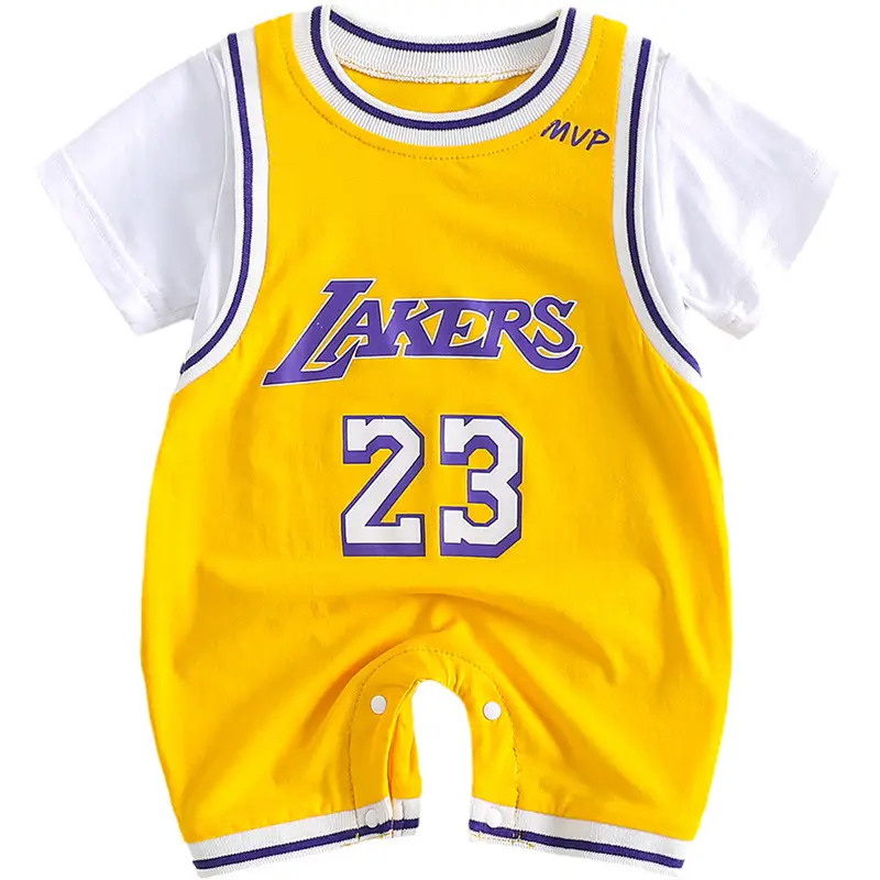 Baby Lakers 23 Red Jersey Shorts Set - Image 7
