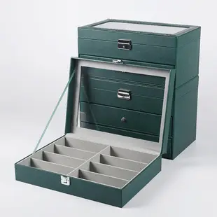 Qingyu PU Leather Glasses Storage Box Black 81218 — feature 1
