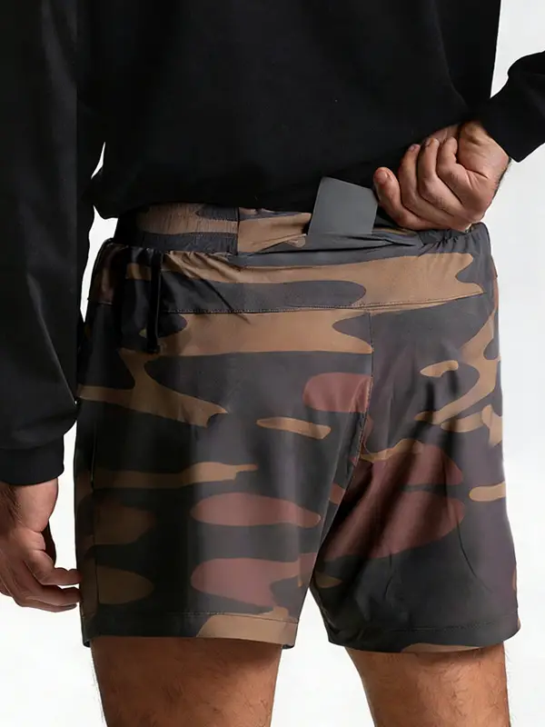 Men's Black Summer Shorts with Multi-Pocket Design - Image 17