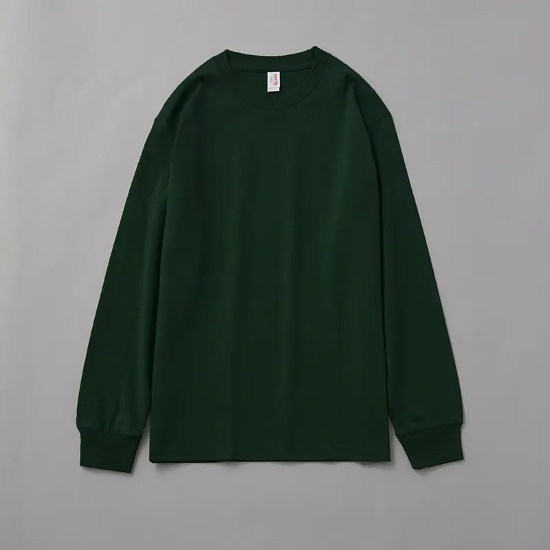 Red Long Sleeve Cotton Sweatshirt for Women - Image 14
