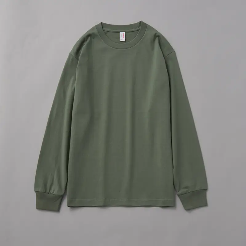 Red Long Sleeve Cotton Sweatshirt for Women - Image 17