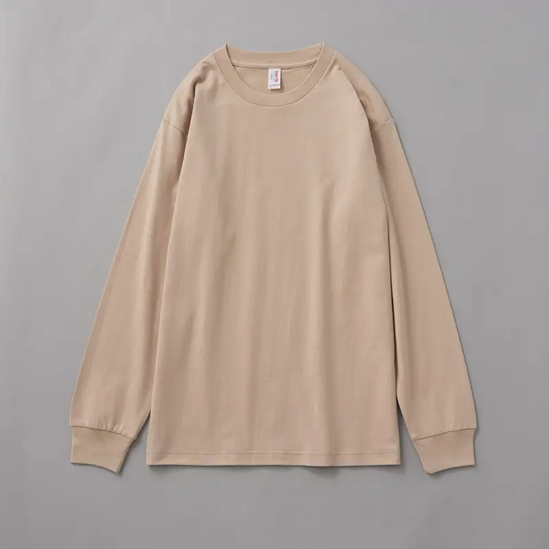 Red Long Sleeve Cotton Sweatshirt for Women - Image 2