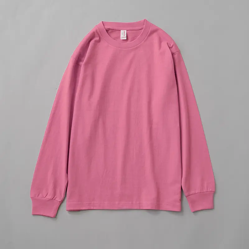 Red Long Sleeve Cotton Sweatshirt for Women - Image 21