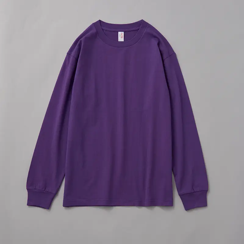 Red Long Sleeve Cotton Sweatshirt for Women - Image 4