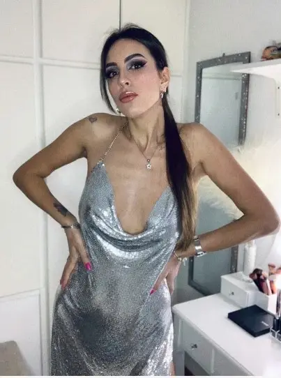 2024 Shiny Nightclub Girl Suspender Dress — feature 2