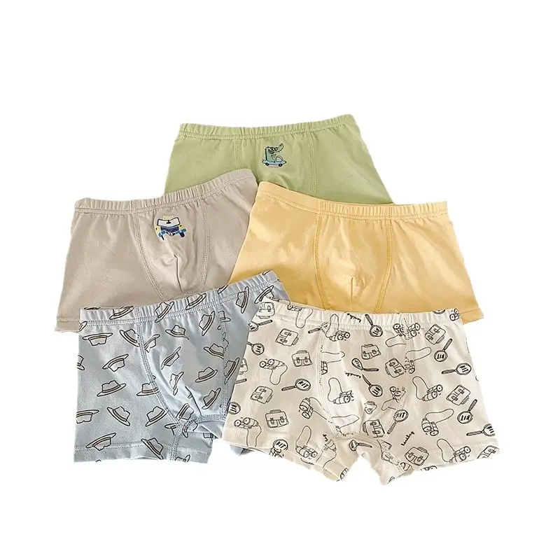 Mimo Boys Car Print Cotton Shorts 5 Sets - Image 6