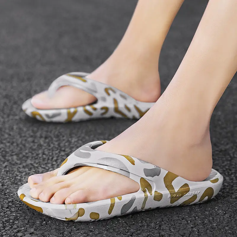 Orange Cross-Brand Beach Slippers Large Size